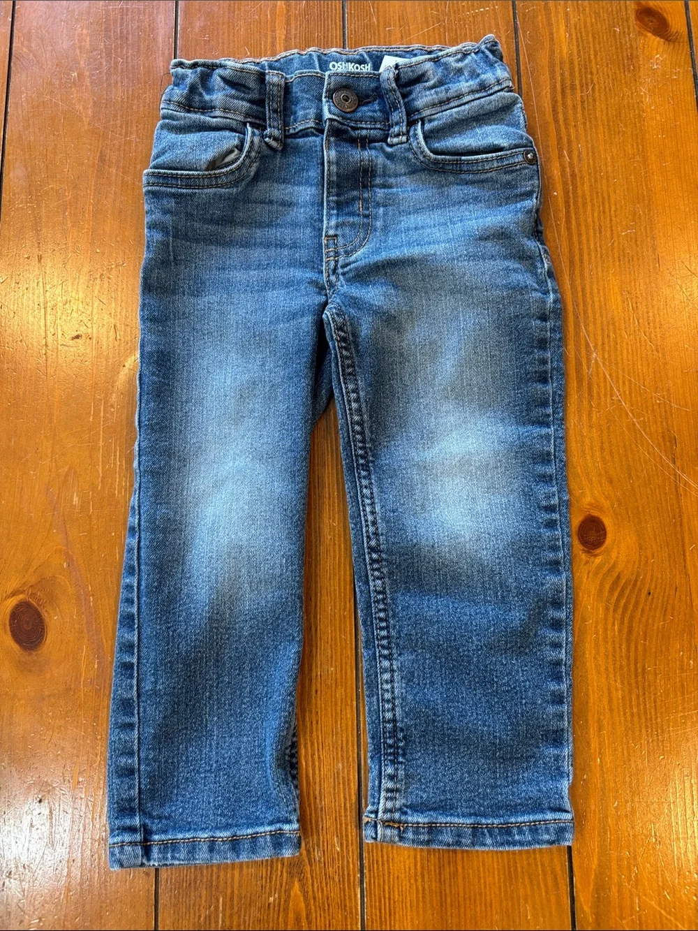 OshKosh B'gosh Classic Straight Leg Jeans in Denim Blue Boys 2T